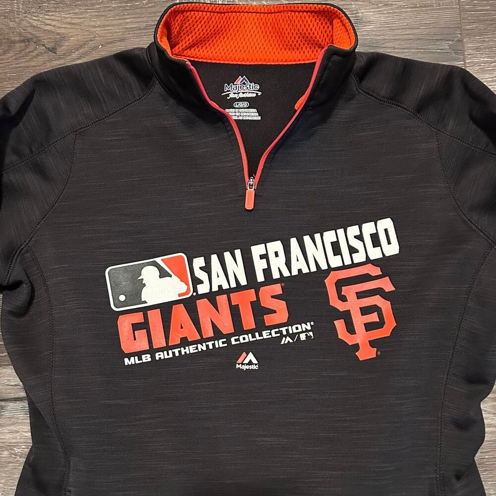 San Francisco Women's Giants baseball long sleeve pullover jacket, Size Large - Picture 2 of 5